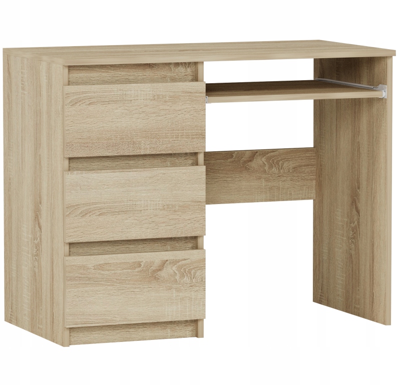 Nowoczesne BIURKO KOMPUTEROWE 96 LEWE N-3L SONOMA