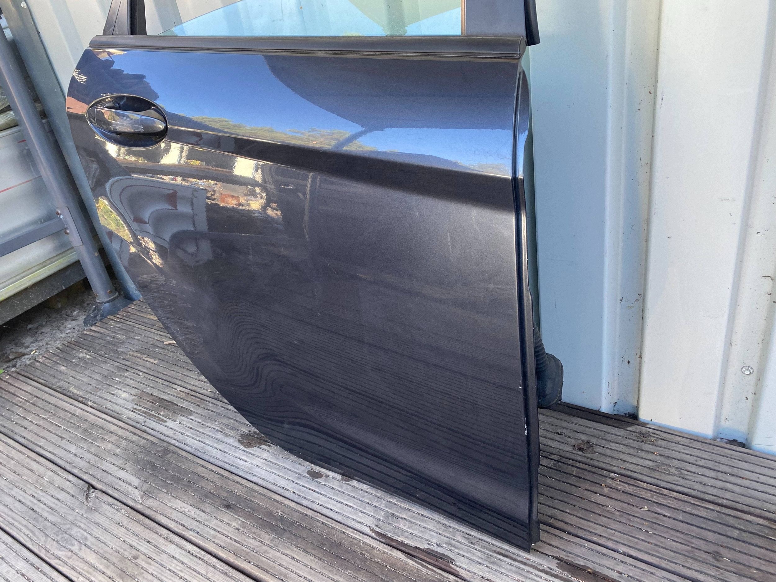 FORD FIESTA MK7 complete door right rear part rear. grey