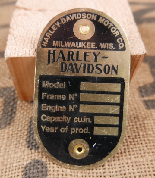 Harley Davidson Tabliczka Znamionowa Motor co