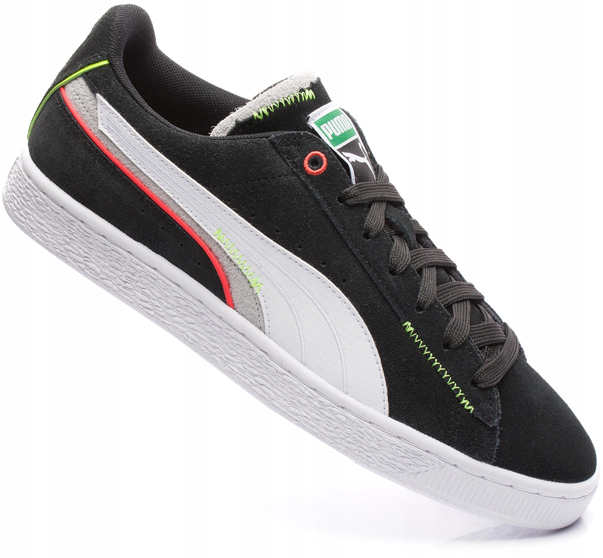 Puma Suede Displaced 382875-05 Czarne Skórzane Buty Męskie Sneakersy r. 45