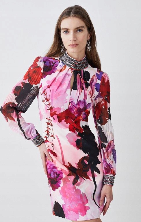 Karen Millen Šaty Vícebarevná Mini 42 Y1W
