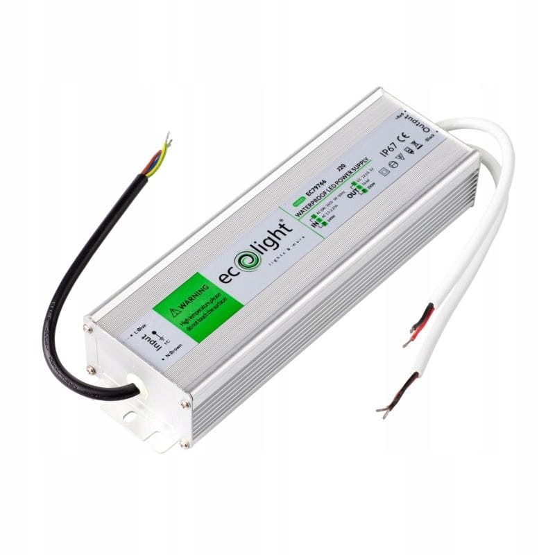 Led zdroj hermetický 200W 12V 16.6A 215x60x40 EC79766 Eco Light