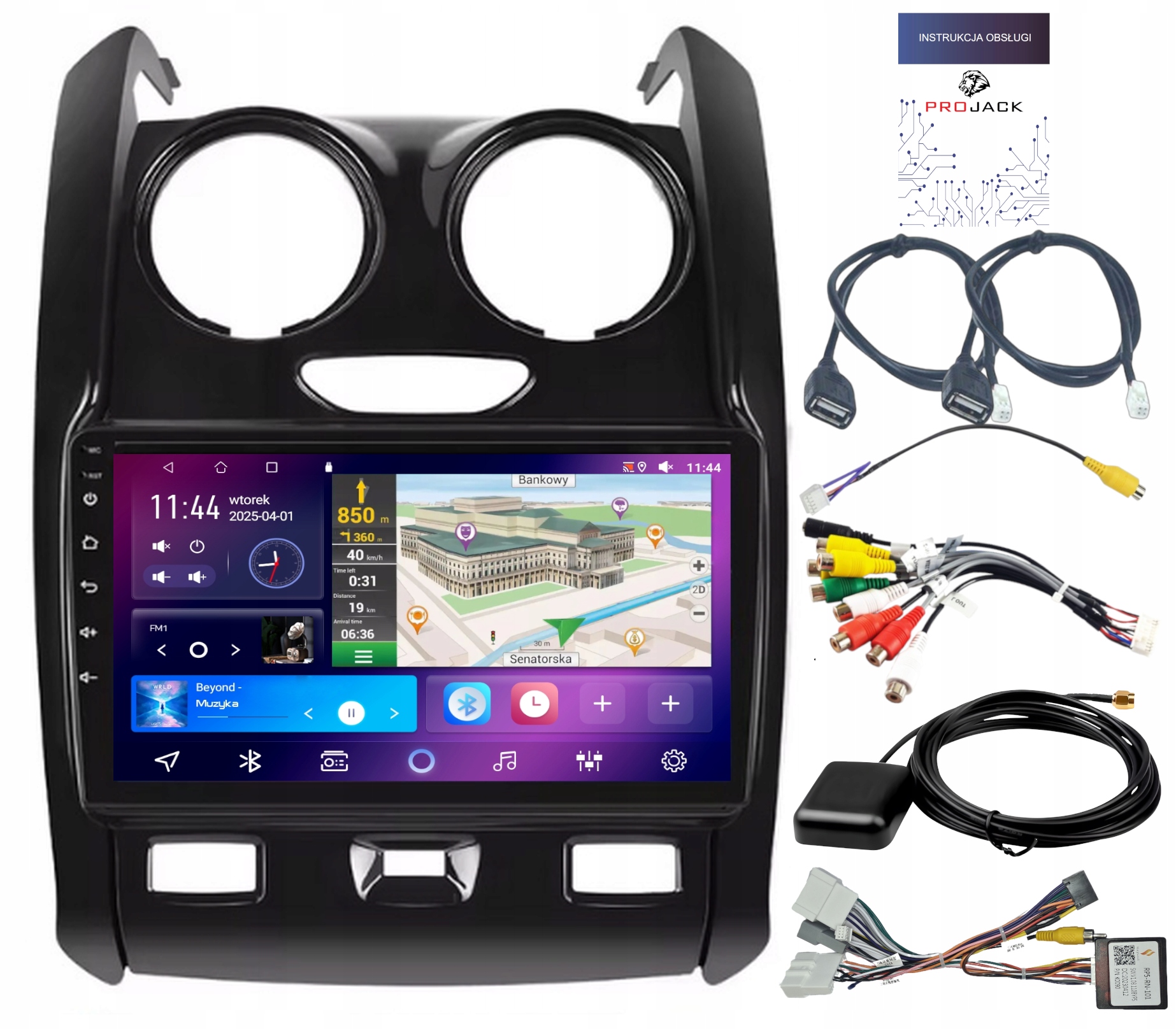 Autorádio S Carplay Dacia Duster 2014-2018 Wifi Android 4GB 64GB