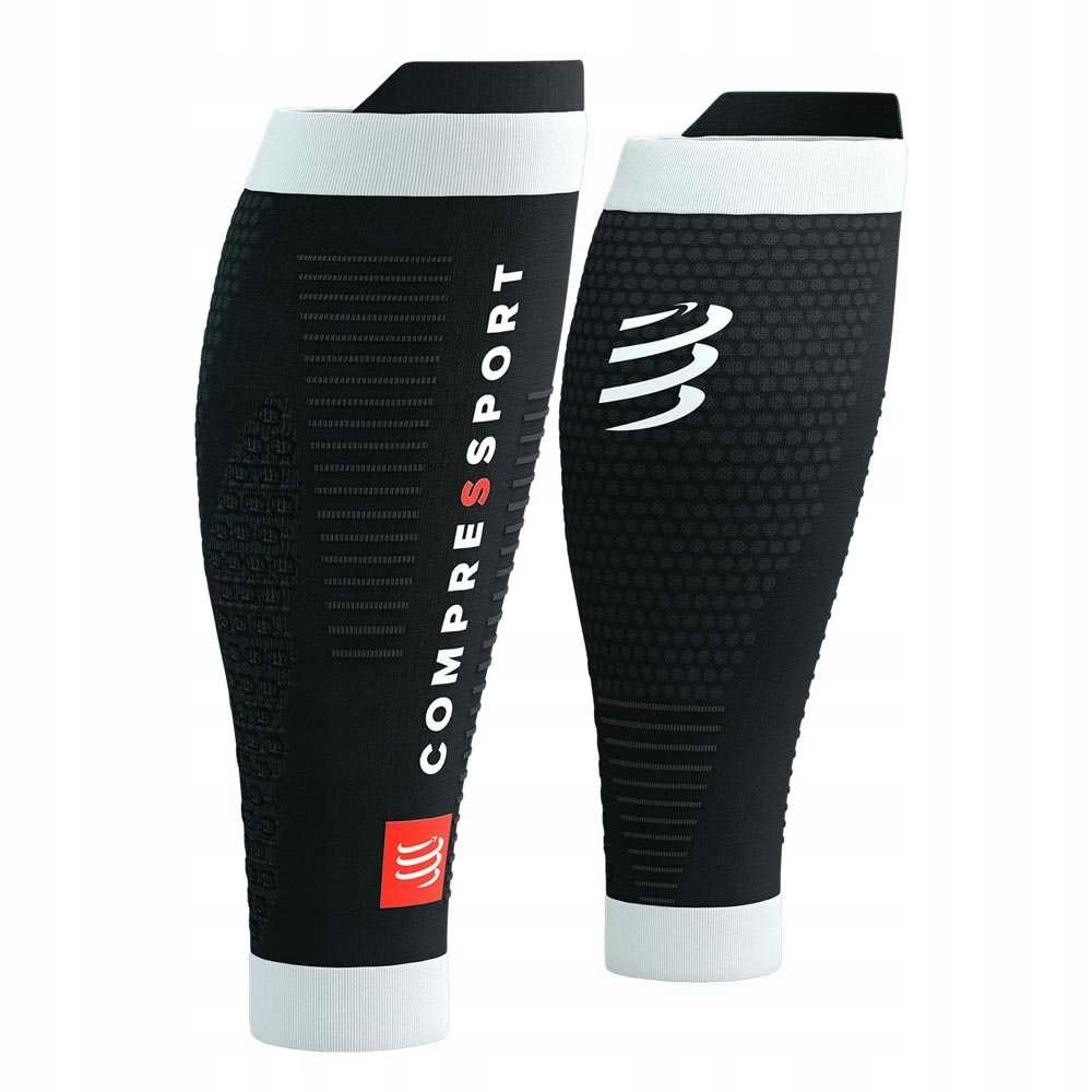 Opaski kompresyjne Compressport R2 3.0 Calf Sleeves Czarne SU00047B-910 T2