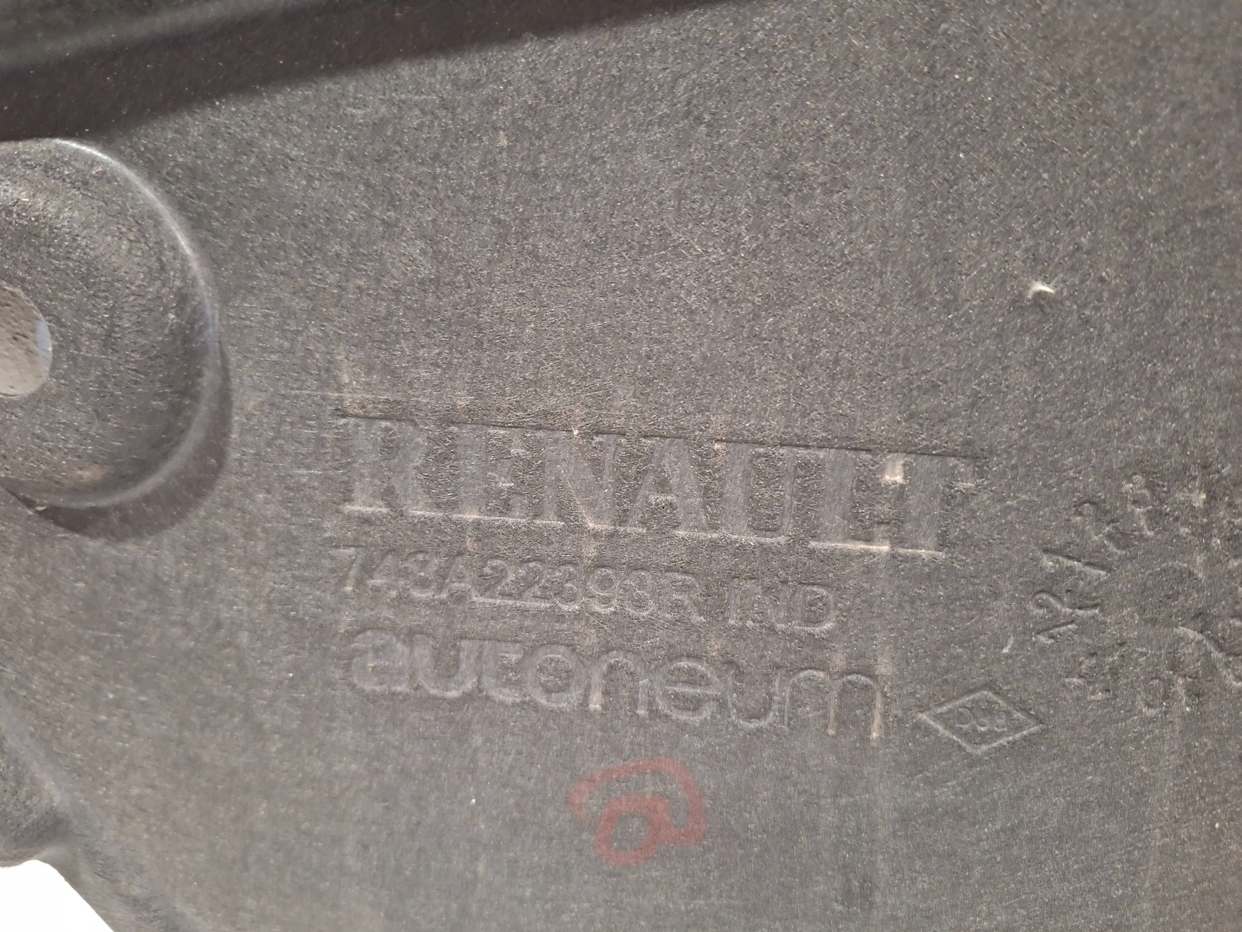 cover chassis rear 748A22398R RENAULT CLIO V 2019