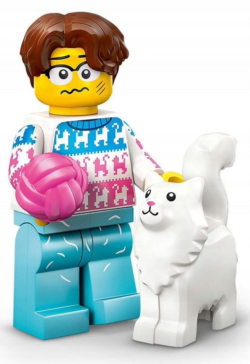 71048 - LEGO Minifigures - MIŁOŚNIK KOTÓW col27-11 / Seria 27