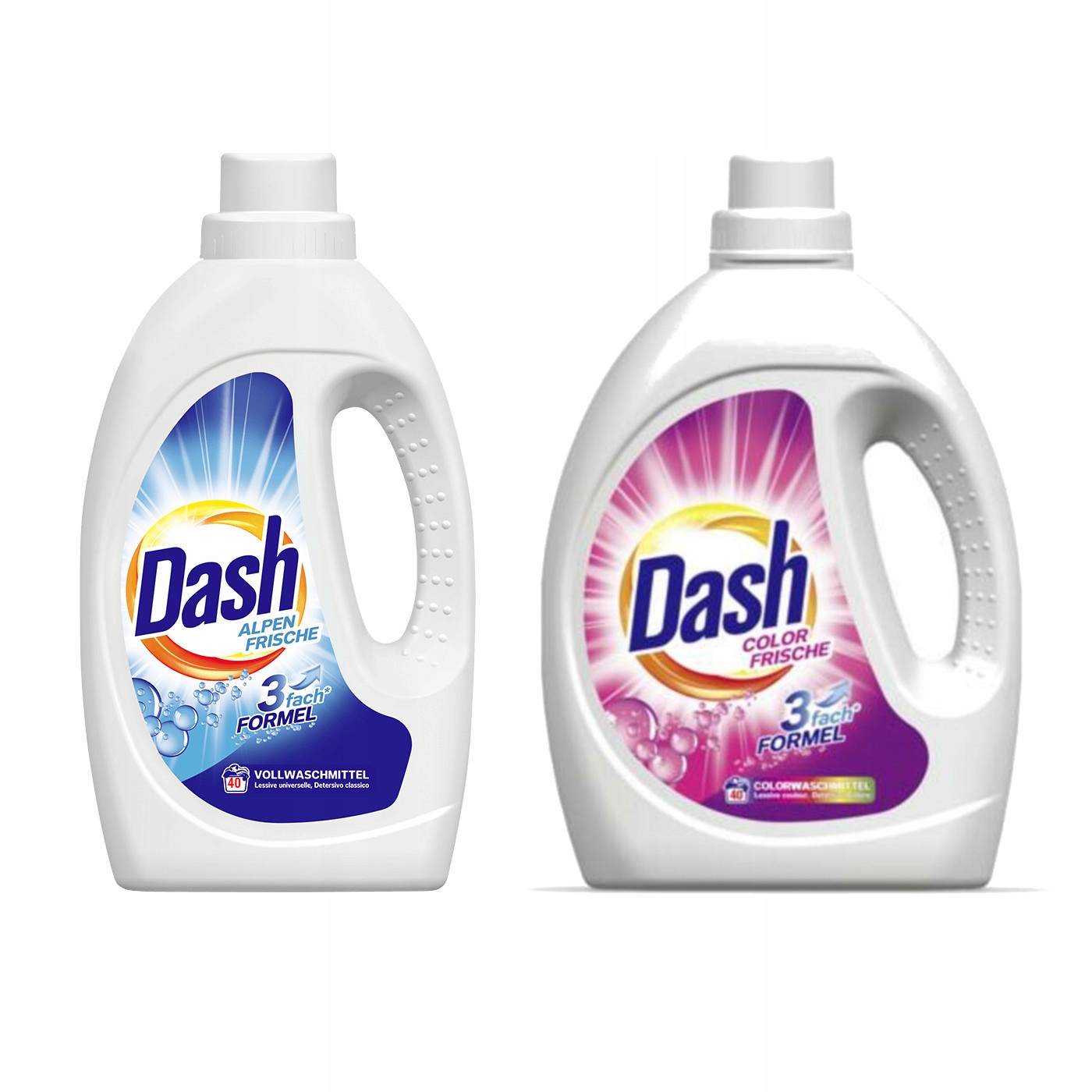 Levně Dash Tekutý prací prostředek bílá barva 2x 2,2 l 40 praní