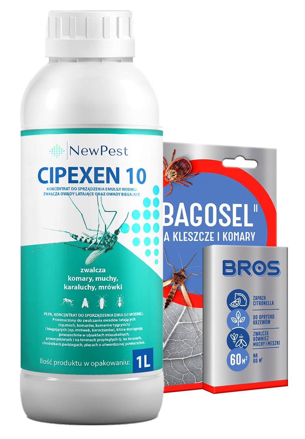 Oprysk Środek Preparat Komary Kleszcze Cipexen 1L