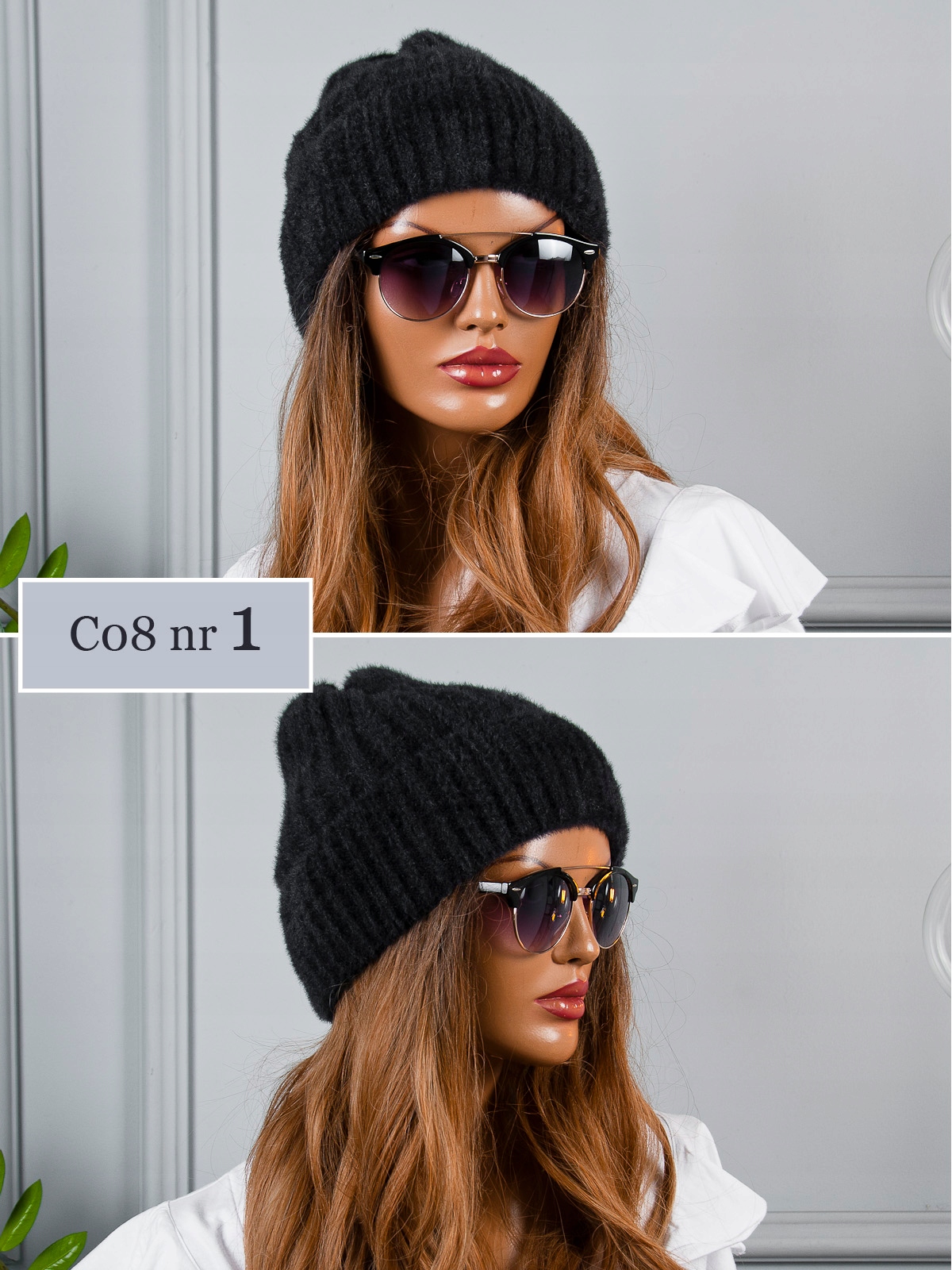 FUTERKO PIĘKNA ZIMOWA CZAPKA DAMSKA BEANIE ALPAKA Płeć kobieta