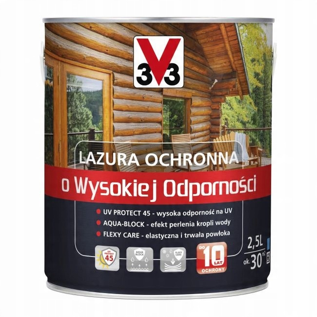 

Lazura ochronna o wysokiej odporności V33 dąb