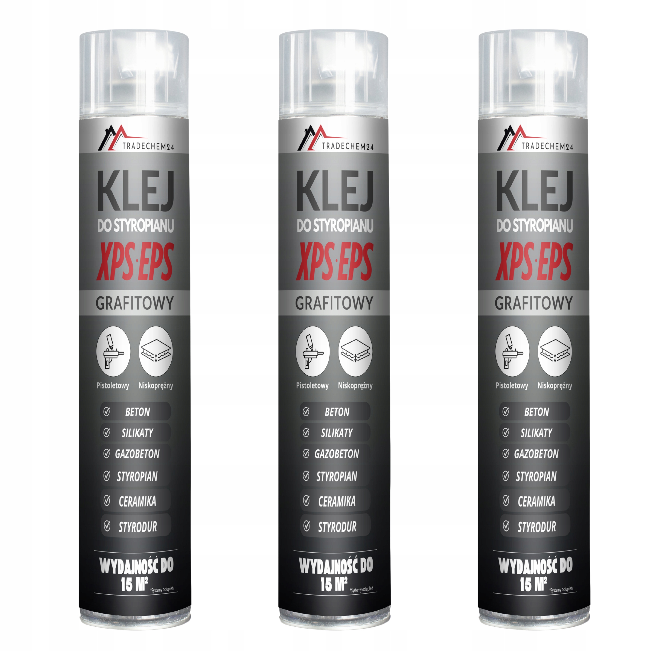 3x Pěnové Lepidlo Na Polystyren Xps Eps Pěnové Lepidlo Výkonné