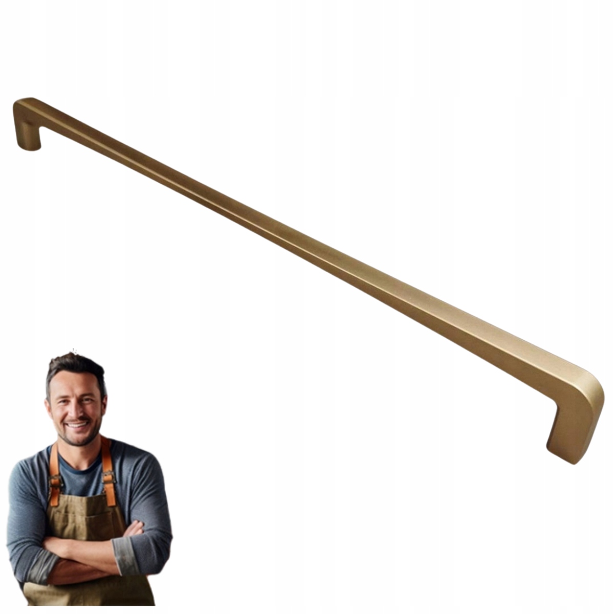 Nábytková Úchytka do skříňky Zásuvky Lucia 320 mm Zlatý Satén