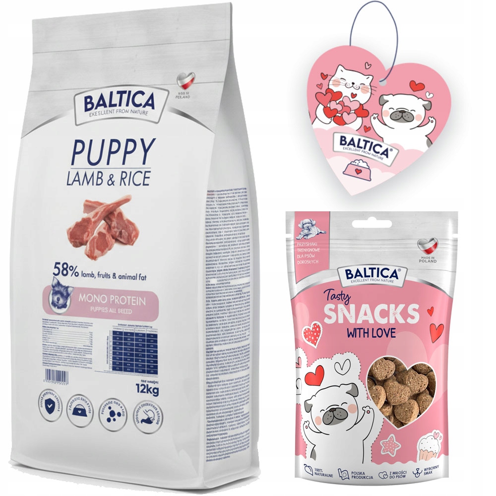 Levně Baltica Puppy Lamb & Rice Jehněčí S Rýží 12 kg Pro Štěňata Od 4 Týdnů