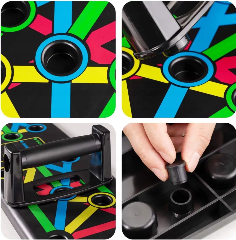 PRZYRZĄD DO ĆWICZENIA MIĘŚNI BRZUCHA + DO POMPEK Maksymalna waga użytkownika 120 kg