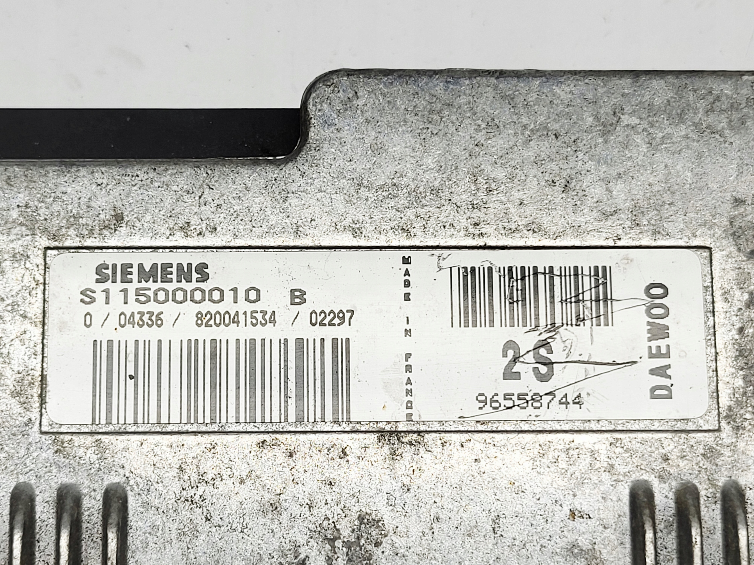 computer control unit of the engine Daewoo MATIZ S115000010B 96558744