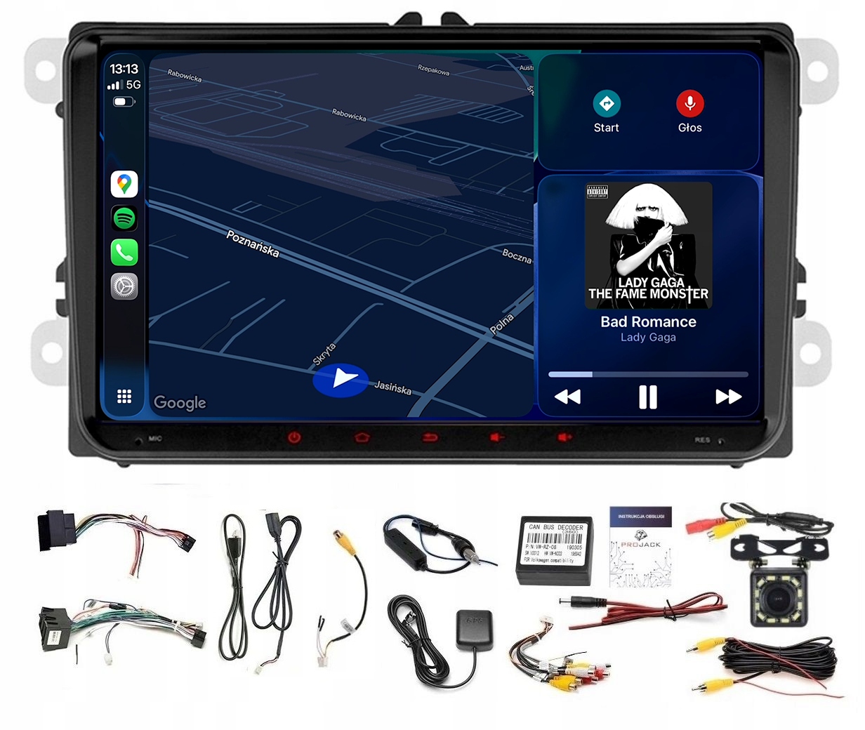 Rádio Navigácia Gps Android Škoda Superb 2008-2013 Wifi Carplay 2GB 64GB