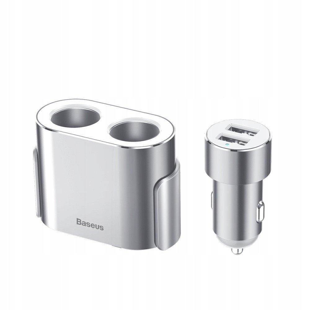

Ładowarka 2xUSB + 2x zapalniczka | Baseus CRDYQ-01