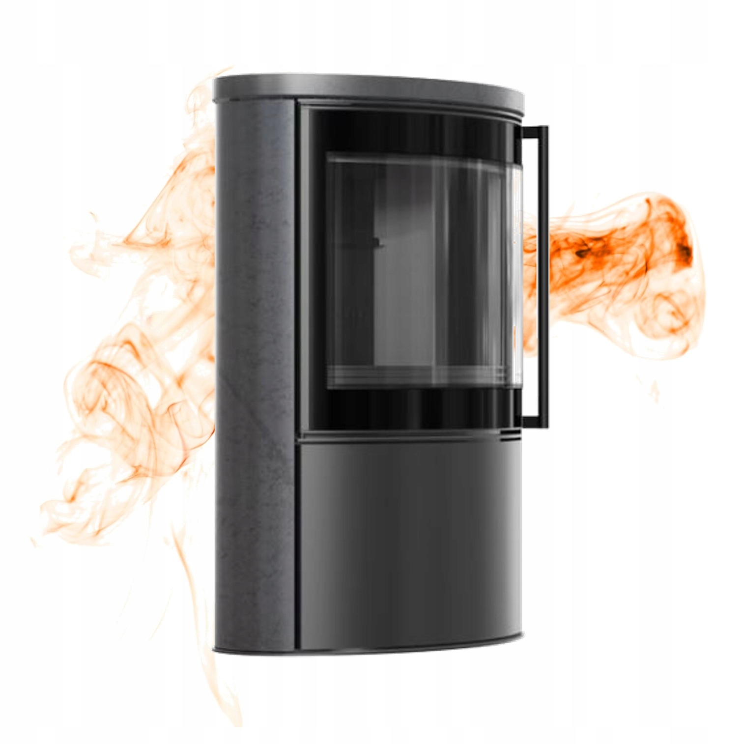 Ocelová kamna Bjorn 7 kW s akumulační keramikou a krytem Grafite Satin Black