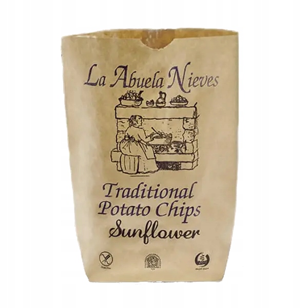 La Abuela Nieves hiszpańskie chipsy o smaku soli 150g x 12 szt