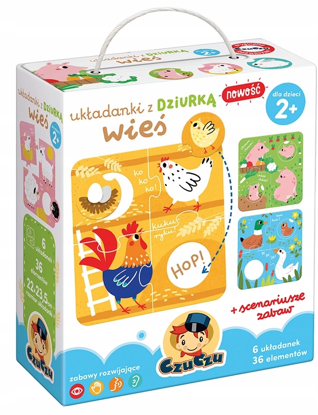 

Czuczu Układanki Z Dziurką Wieś 2lata+