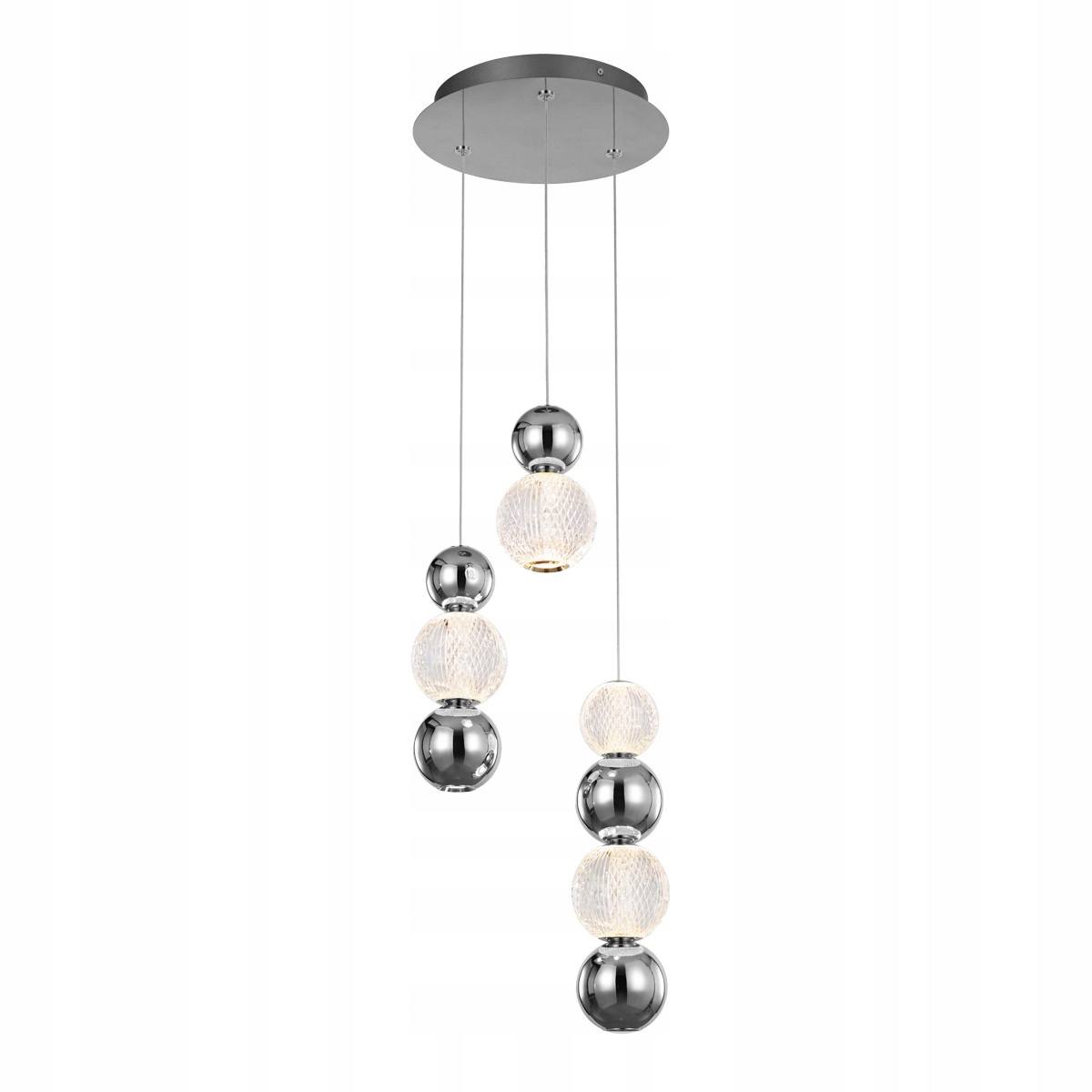 Oter PND-83728-21W-3K-CH zyrandol wiszacy kule