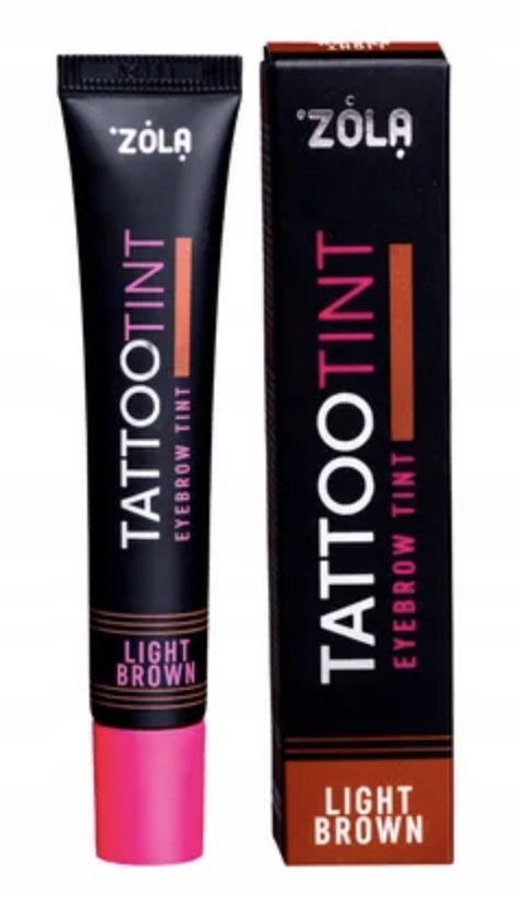 Zola barva na obočí a řasy Tattoo Tint Light Brown Světle hnědá 15 ml
