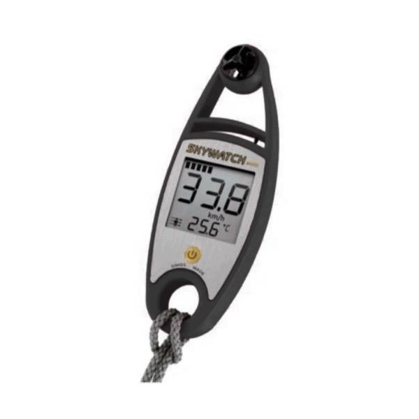 Wiatromierz z termometrem Skywatch Wind Black