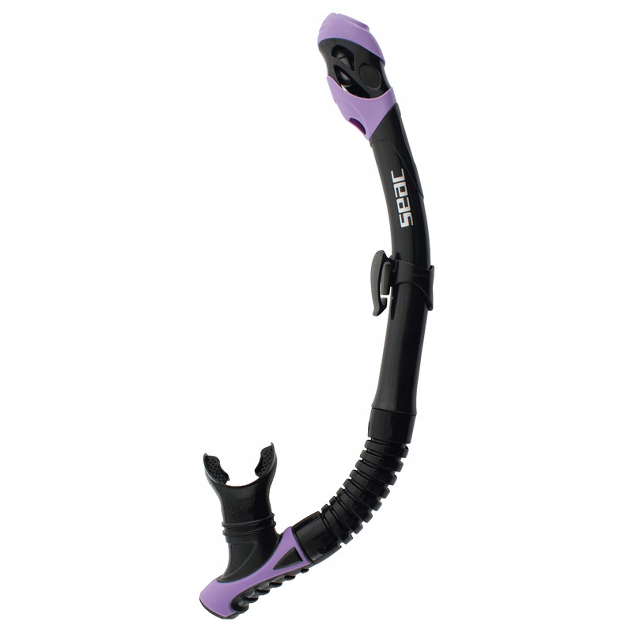 Fajka Seac Reverse Dry Snorkel černo fialová