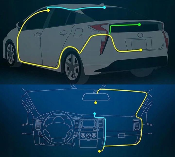 REJESTRATOR JAZDY VIDEO KAMERA COFANIA 3 KAMERY Viewing Angle 170