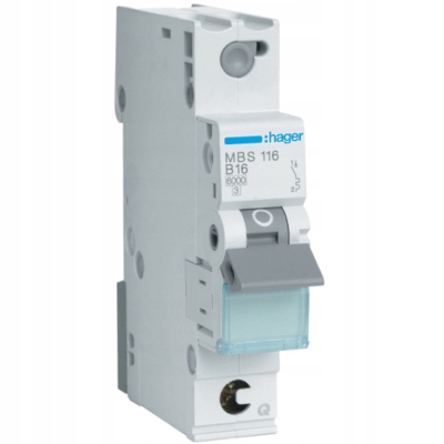 

Wyłącznik nadprądowy 1P B16A QuickConnect MBS116