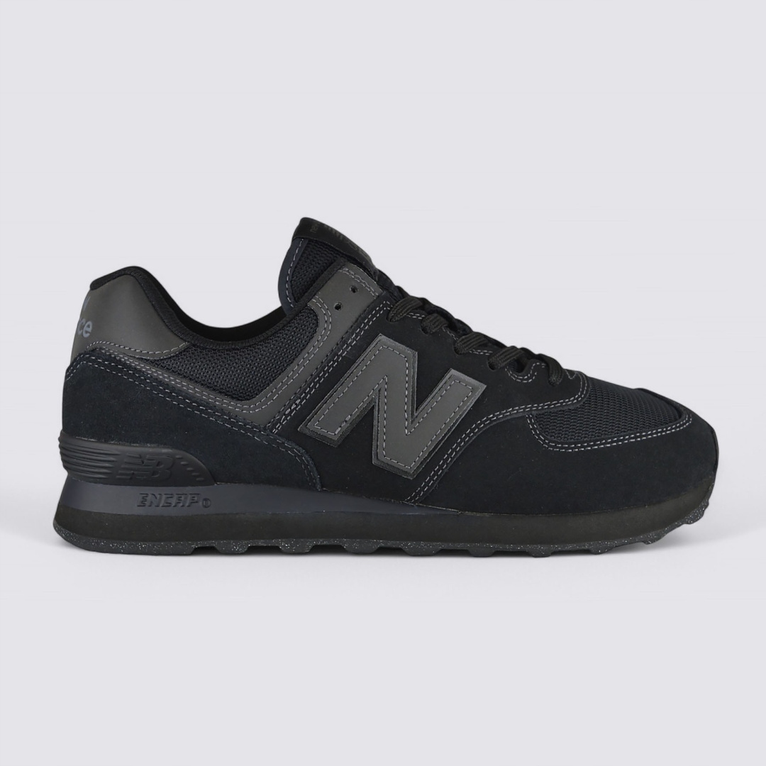 New Balance ML574EVE ikonické pánské tenisky černé semišové