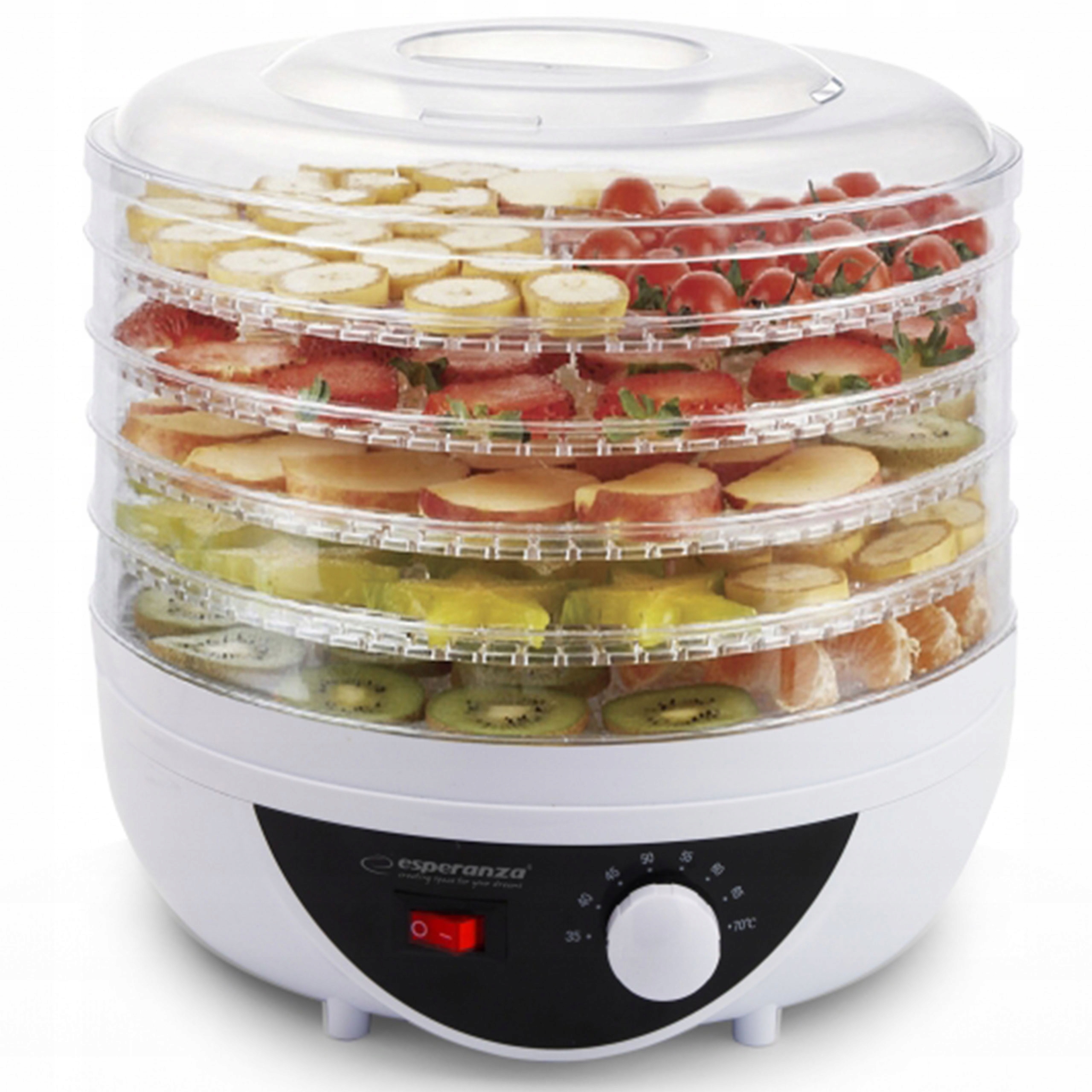 

Suszarka Do Warzyw Owoców Grzybów Ziół 5 Sit 250W