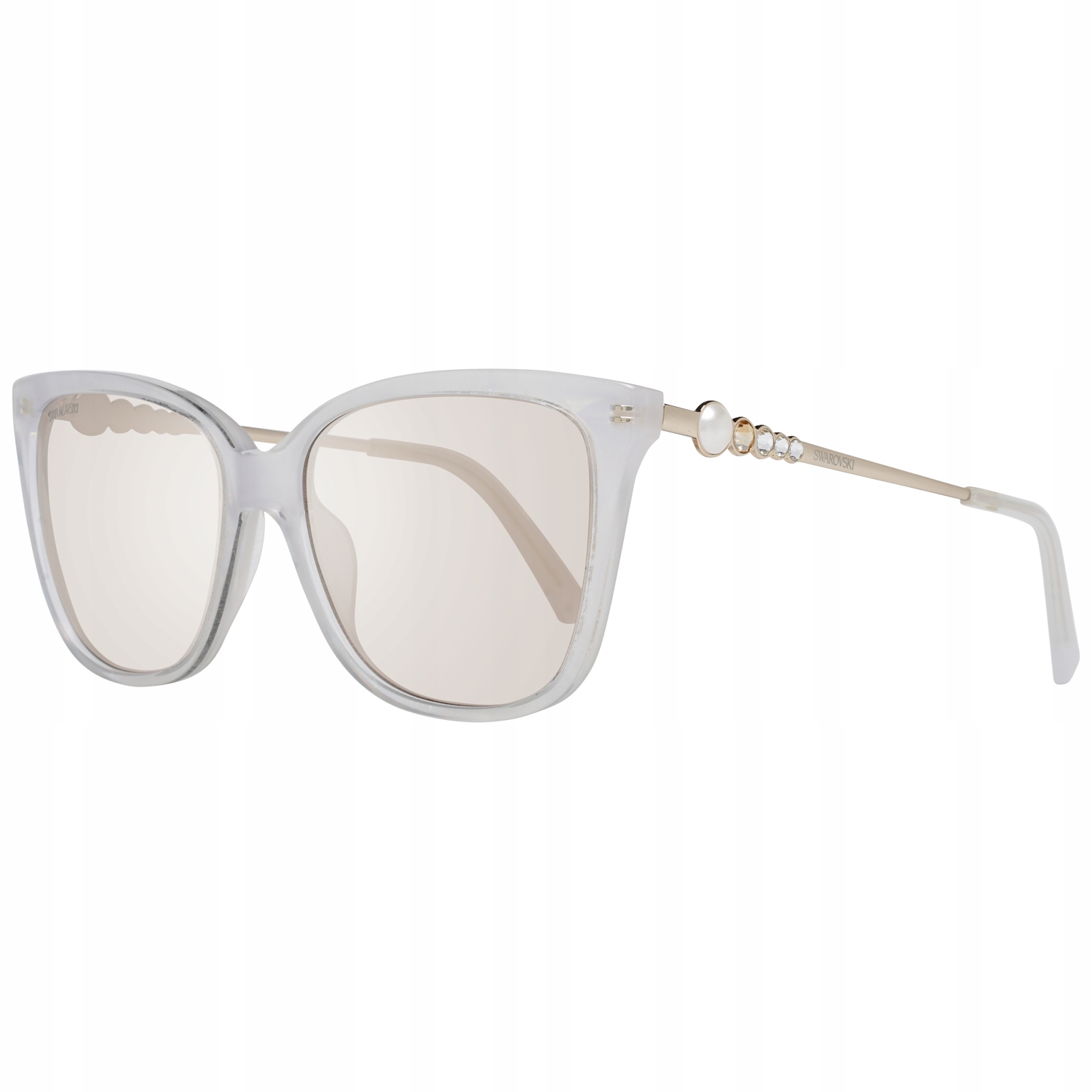 

Okulary damskie Swarovski SK0189 Lustrzanki Białe