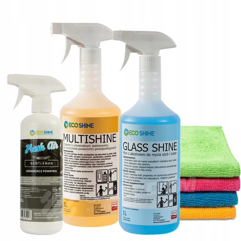 Levně Ecoshine Shine sada domácí chemie 2,5L Gentleman