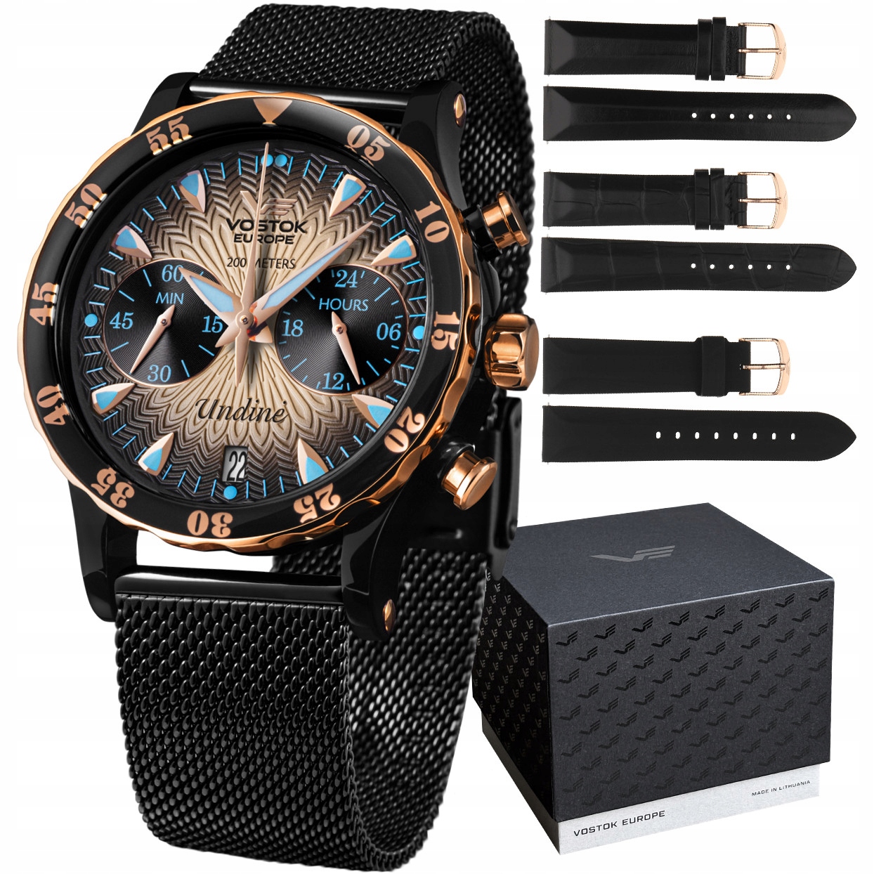 Dámské hodinky Vostok Europe VK64-515E627B1 černé