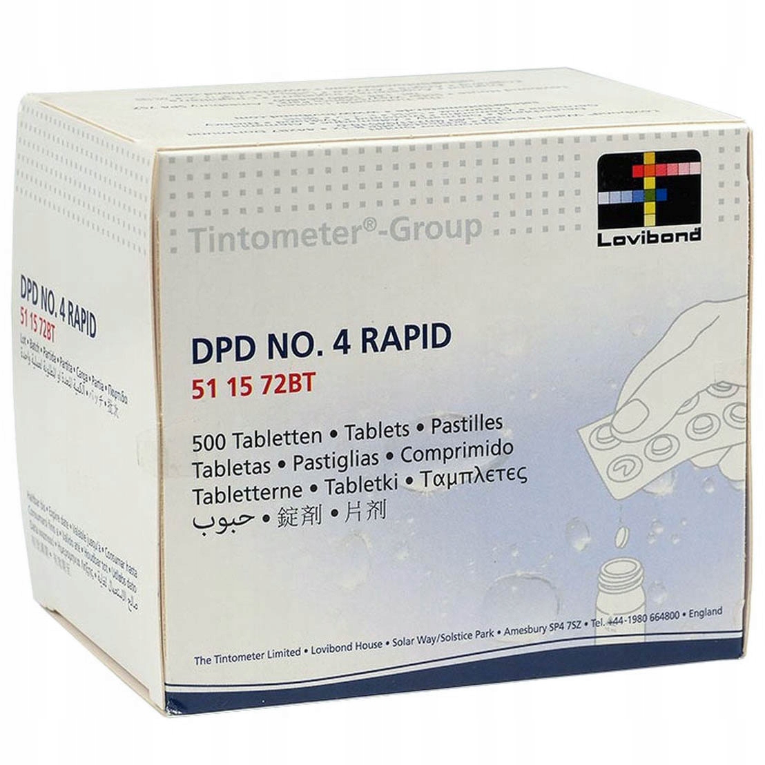 Tabletky do testera aktívneho kyslíka DPD4 x 500 ks