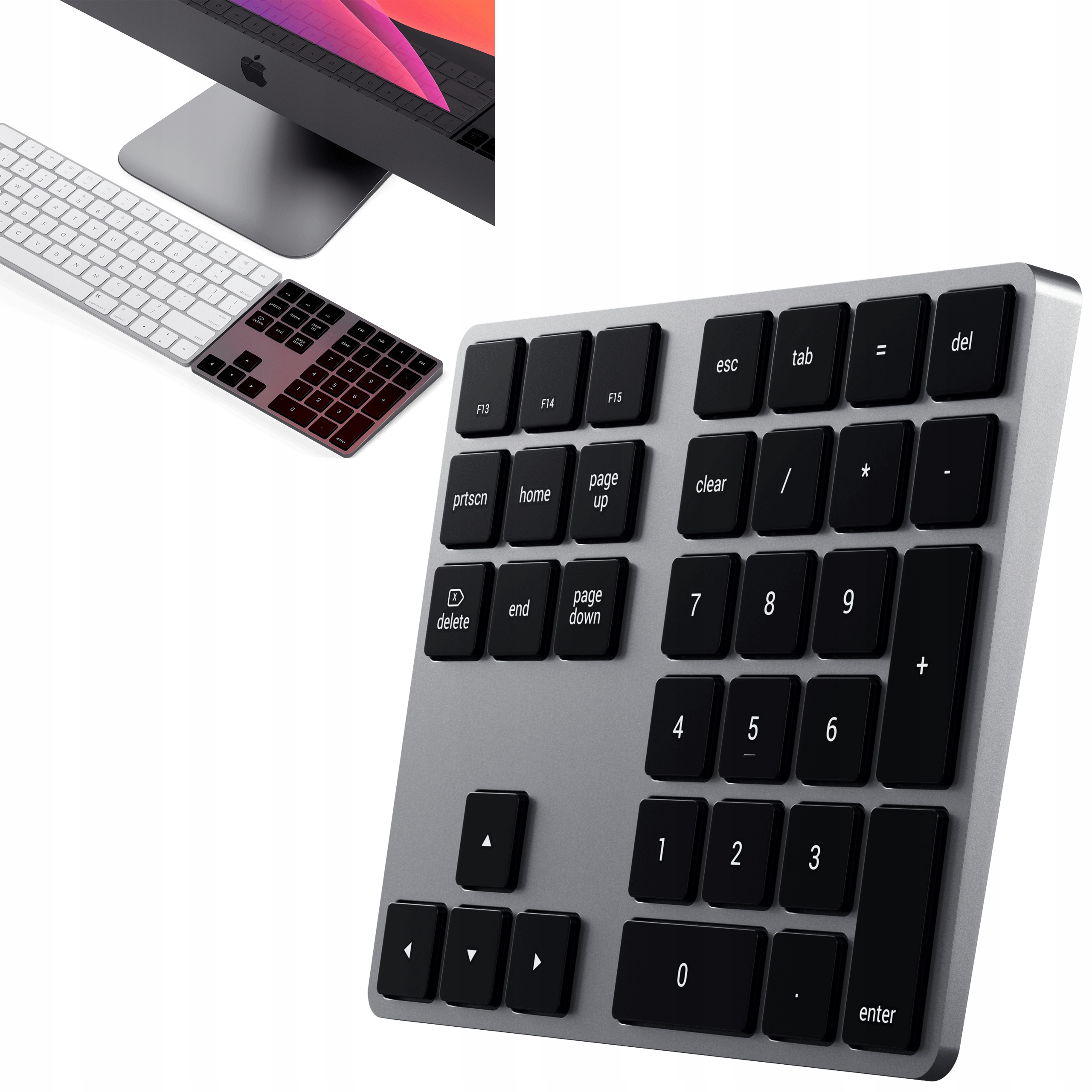 Satechi Rozšířená klávesnice – Bluetooth numerická klávesnice se zkratkami