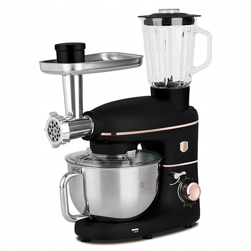 Kuchynský robot s mlynčekom a mixérom 1500 W Kolekcia Black Rose