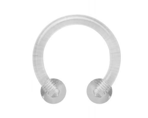 

Bioplast podkowa 1,2x8 CL kulki akryl 3mm