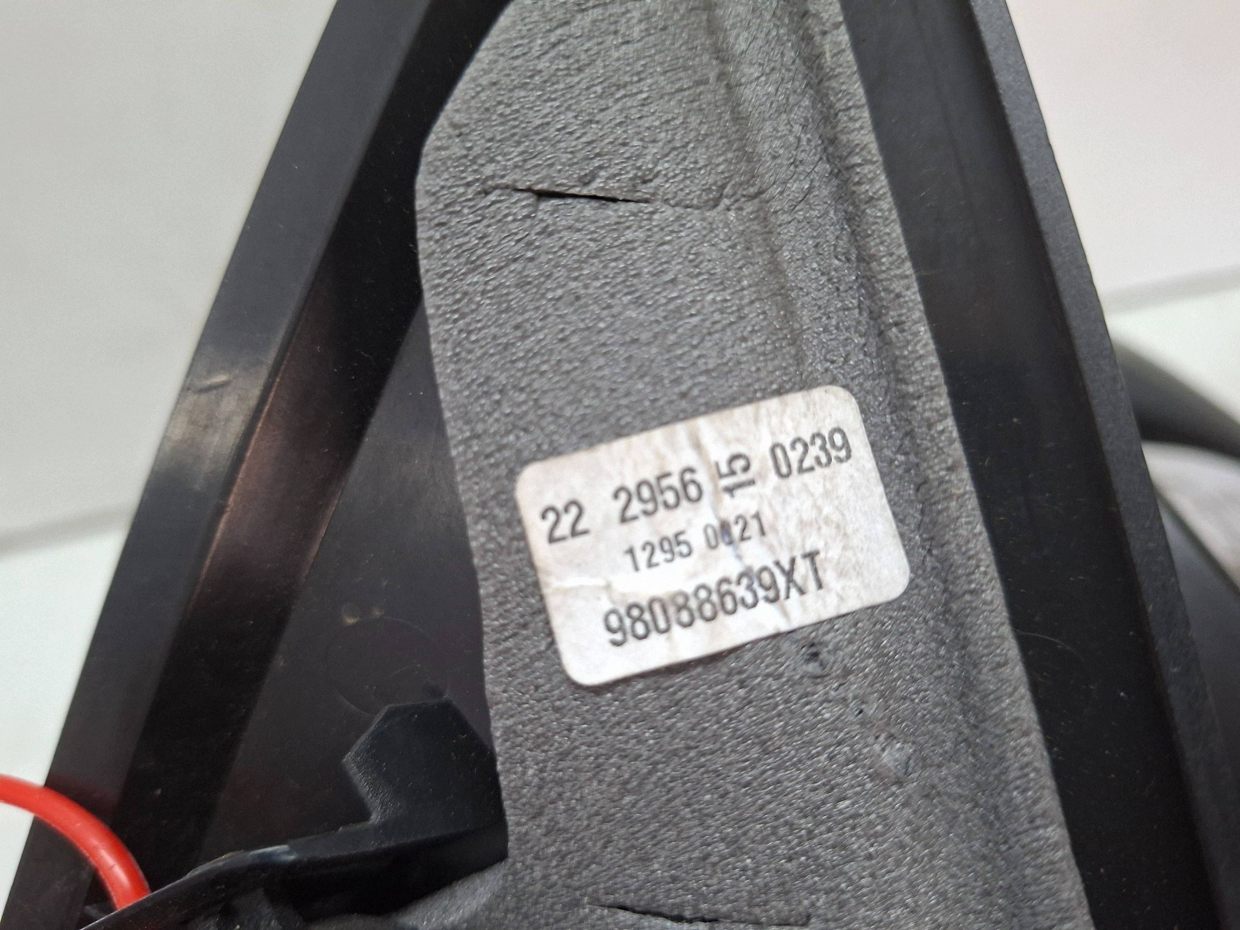 mirror right 9 vertical 98088639XT PEUGEOT 308 II 2013