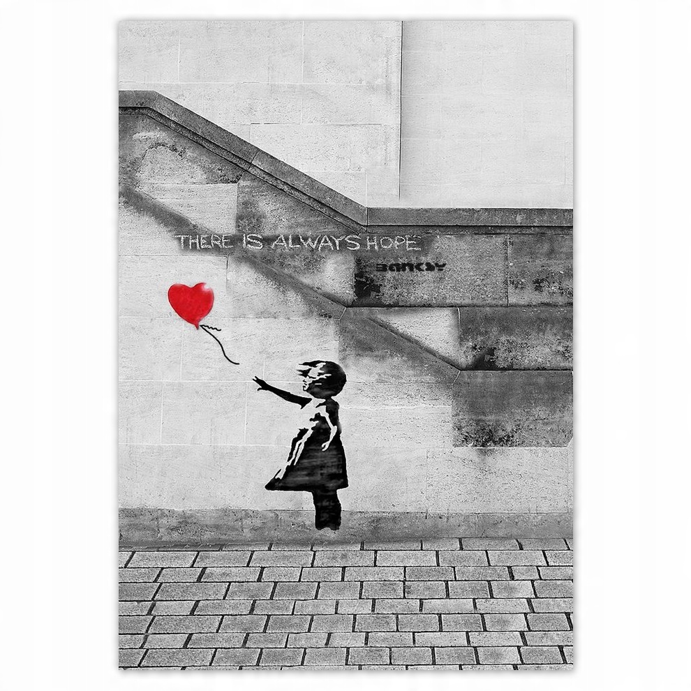 

Naklejki 70x100 Banksy Dziewczynka