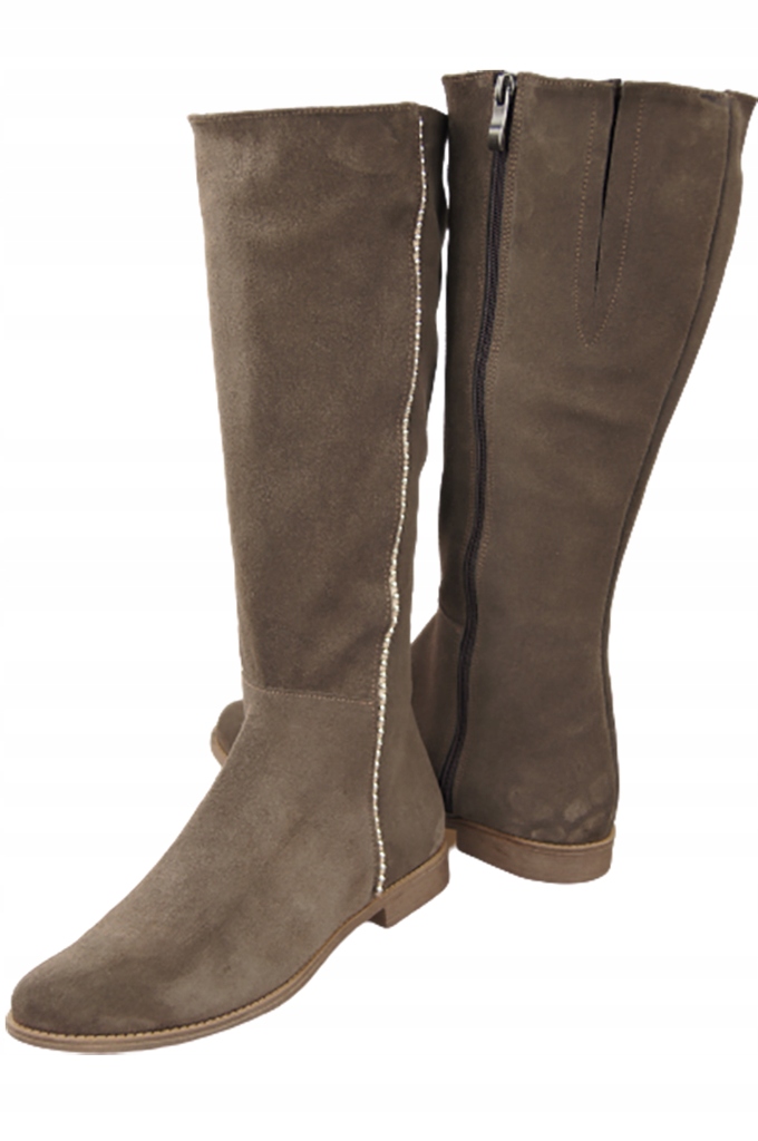 Kozaki Damskie skóra naturalna 153 ElitaBut Rozmiar 40