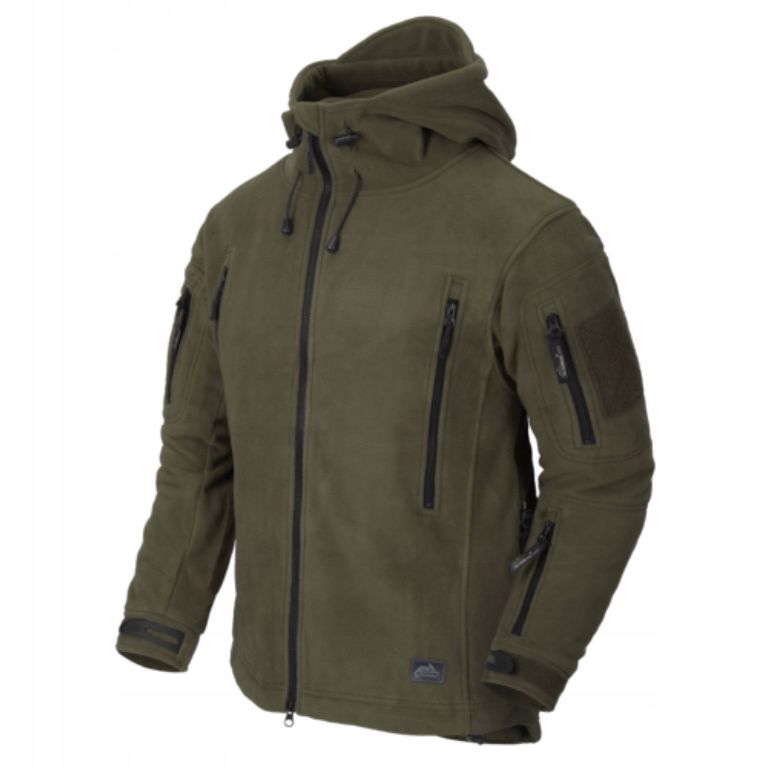 Mikina Fleecová Mikina S Kapucí Rozepínací Fleecová Helikon Patriot Olive 2XL