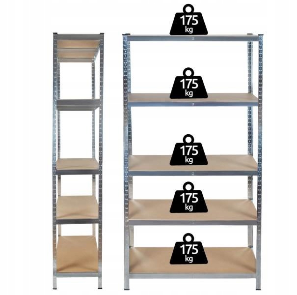 Regał magazynowy Malatec 220x100x45 Wysokość mebla 1880 cm