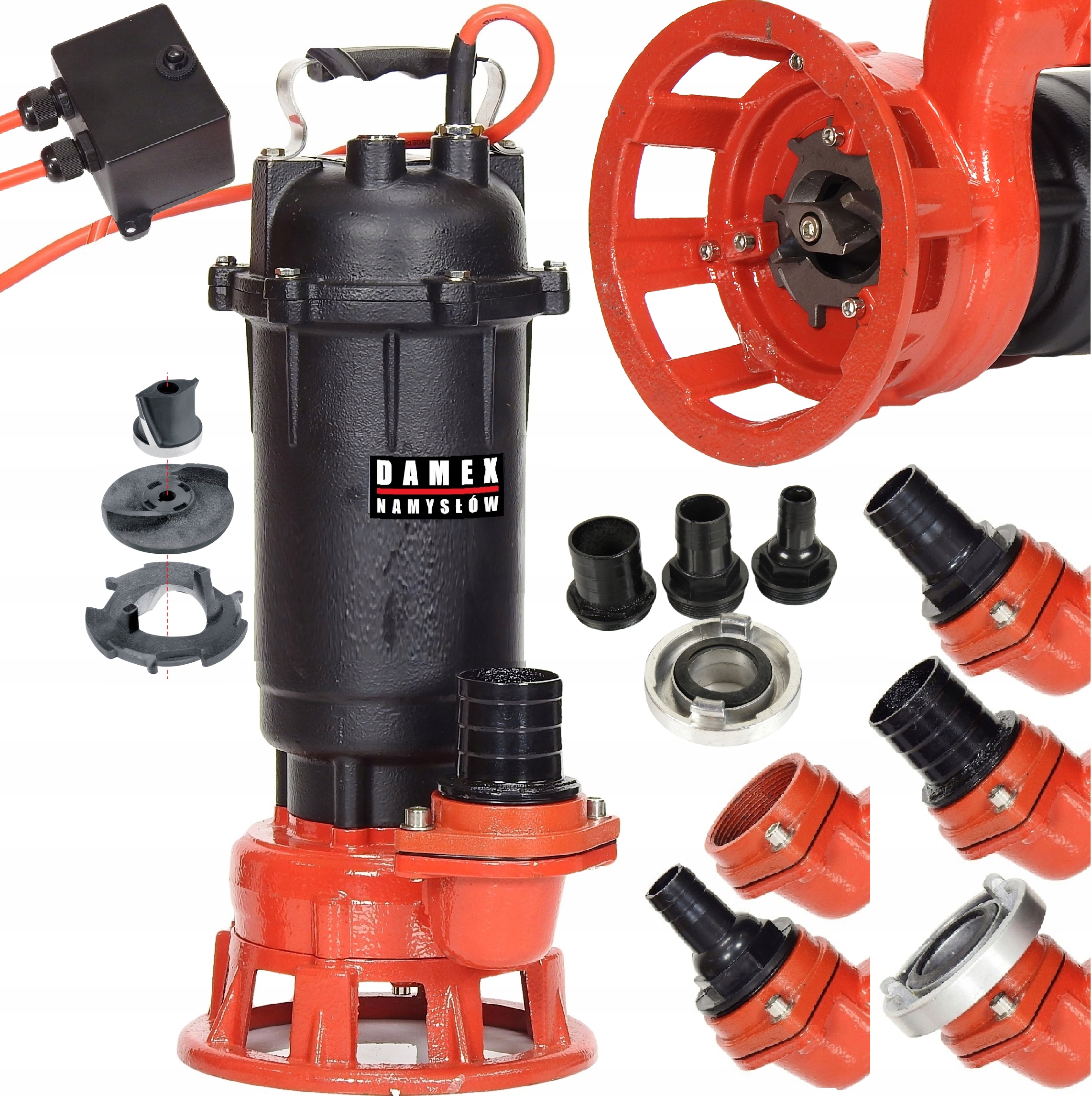 POMPA PX5000 DO WODY BRUDNEJ ŚCIEKÓW SZAMBA ROZDRABNIACZ FREZOWY ŻELIWNA