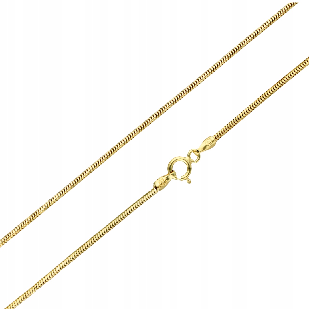 Měkká šňůra typu snake pozlacená 3.5 g 50 cm 1.3 mm