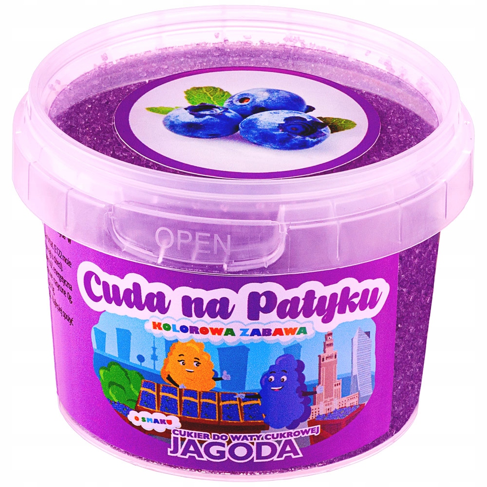 

Cukier do waty cukrowej kolorowy 100g Jagoda