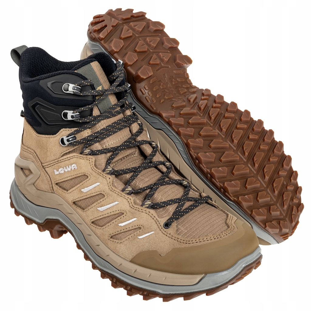 Turistické vysoké trekové boty Lowa Innovo Gtx MID Dune/Grey 42