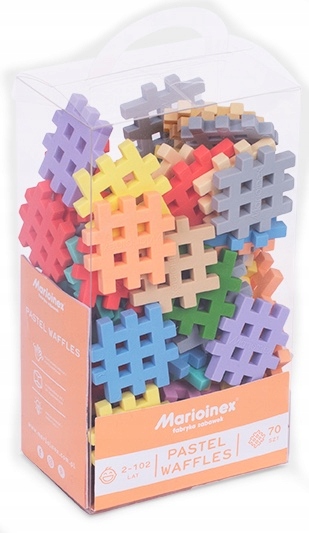 

Pastel Waffles pastelowe wafle klocki Mini 70