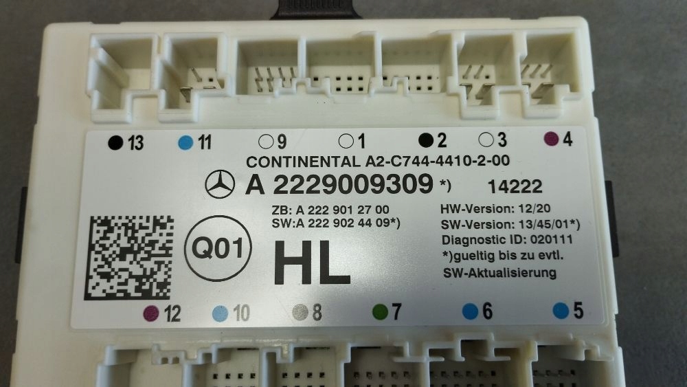 Mercedes-Benz S W222 2014 module door left rear part A2229009309